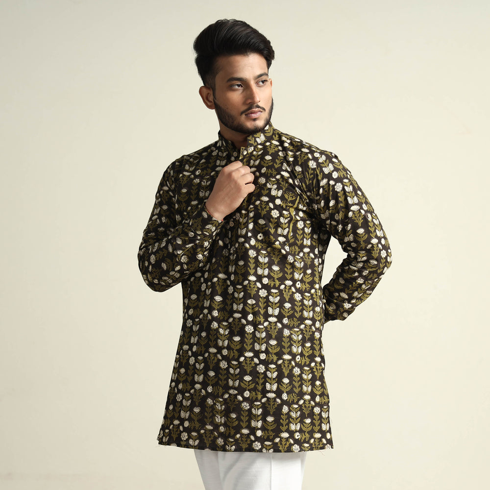 bagru cotton men kurta