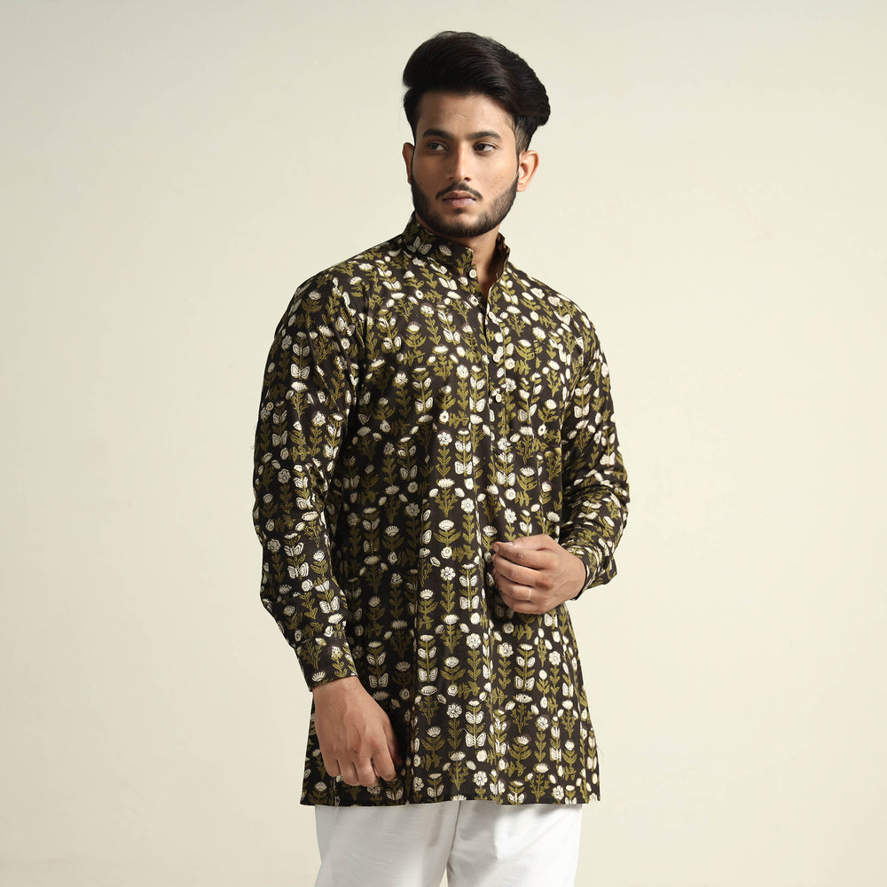 bagru cotton men kurta