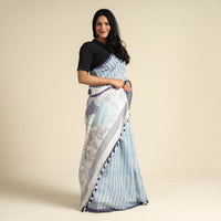 Kantha embroidery Saree