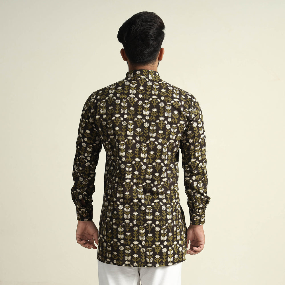 bagru cotton men kurta