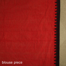 Red - handwoven cotton begumpuri saree 23 - handcrafted