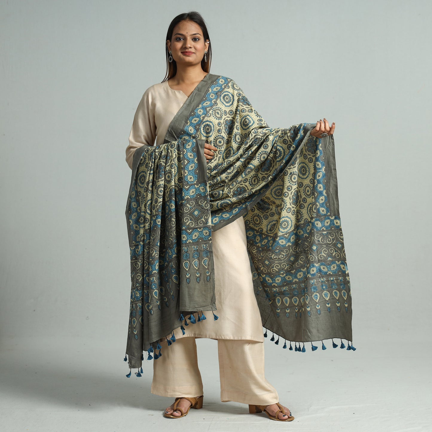 Ajrakh Dupatta