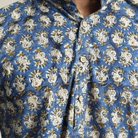 bagru printed cotton men kurta