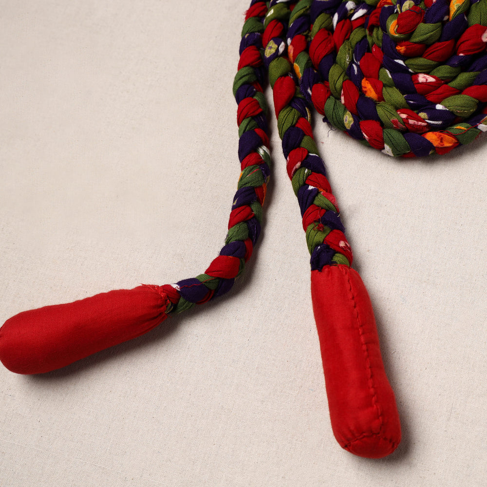 Handmade Upcycled Fabric Skipping Rope 39