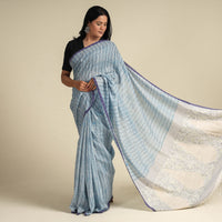 Kantha embroidery Saree