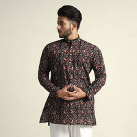 bagru men short kurta