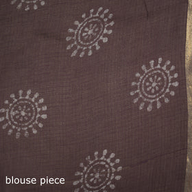Batik Hand Block Print Kota Doria Cotton Saree 18