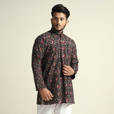 bagru men short kurta