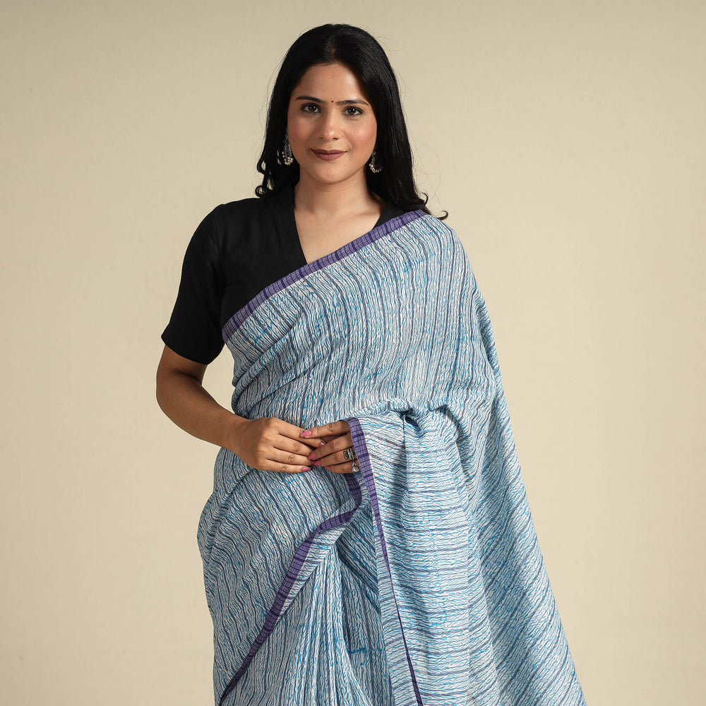 Kantha embroidery Saree