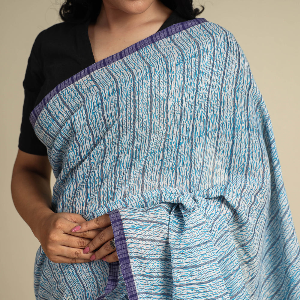 Kantha embroidery Saree