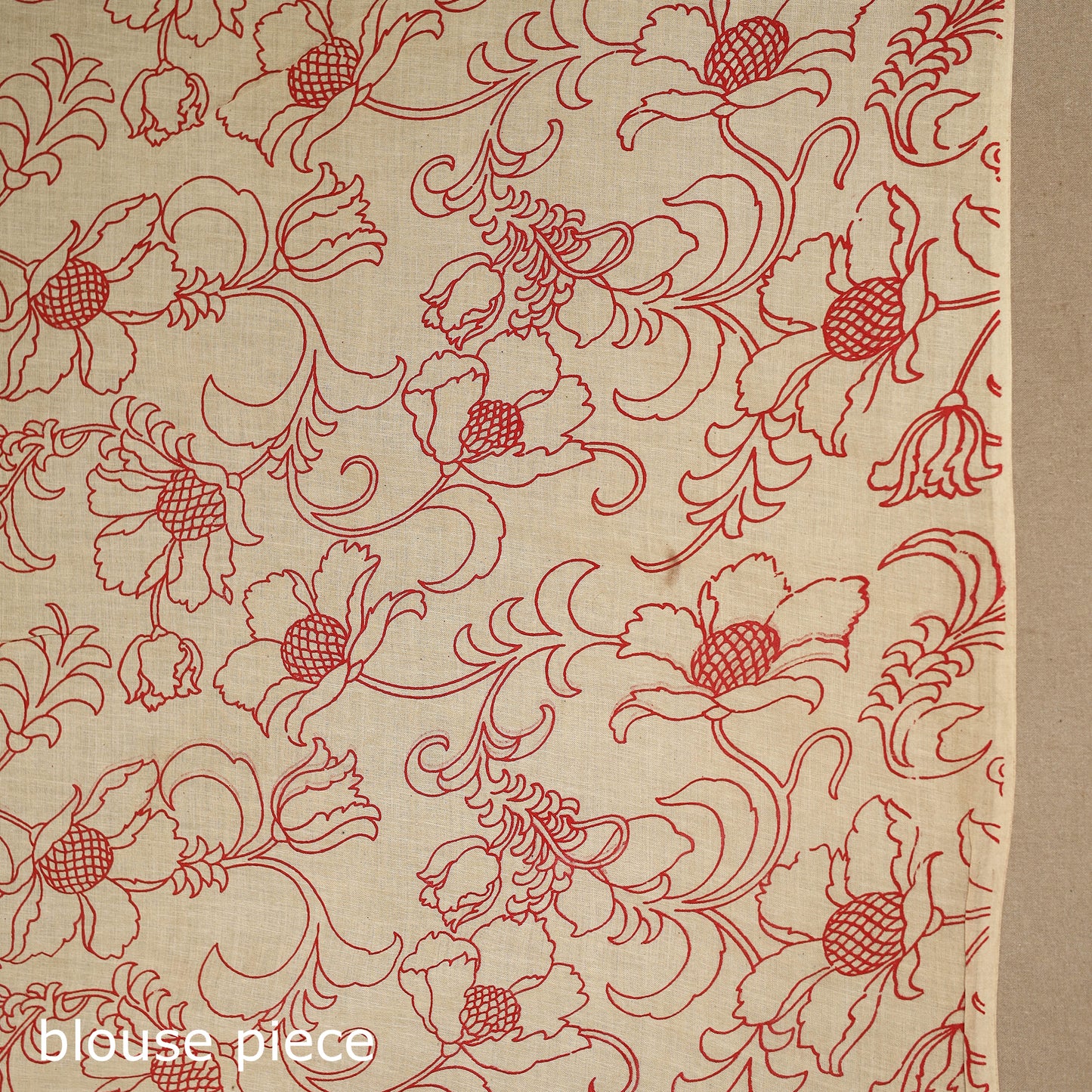 Blue - printed cotton nellore kalamkari saree 70