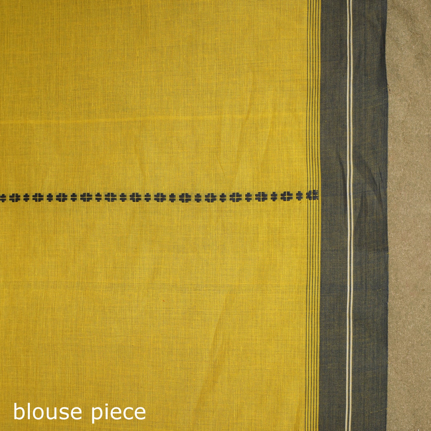 Yellow - handwoven cotton begumpuri saree 07 - handcrafted