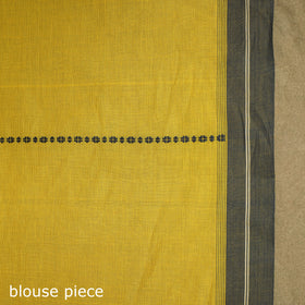 Yellow - handwoven cotton begumpuri saree 07 - handcrafted