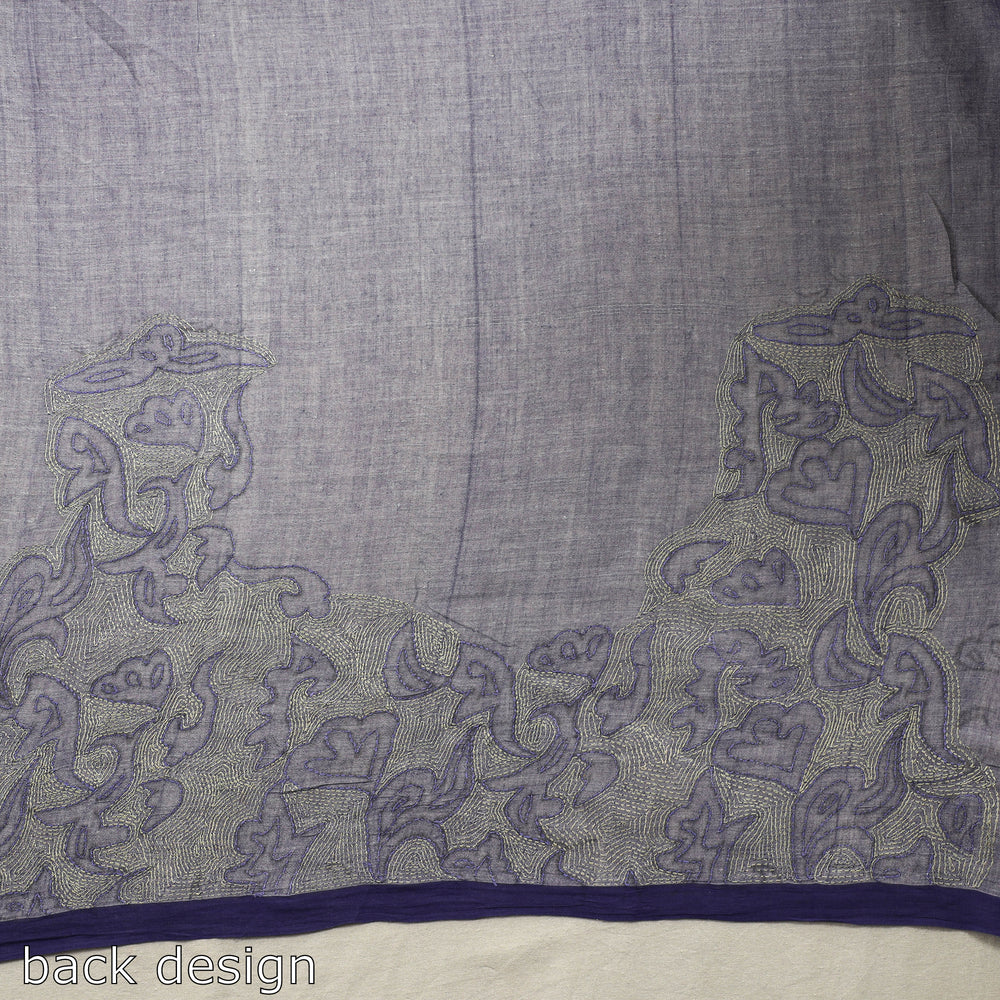 Kantha embroidery Saree