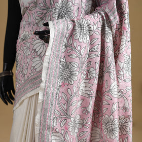 Bengal Hand Embroidered Bangalore Silk Pure Handloom Kantha Saree 01