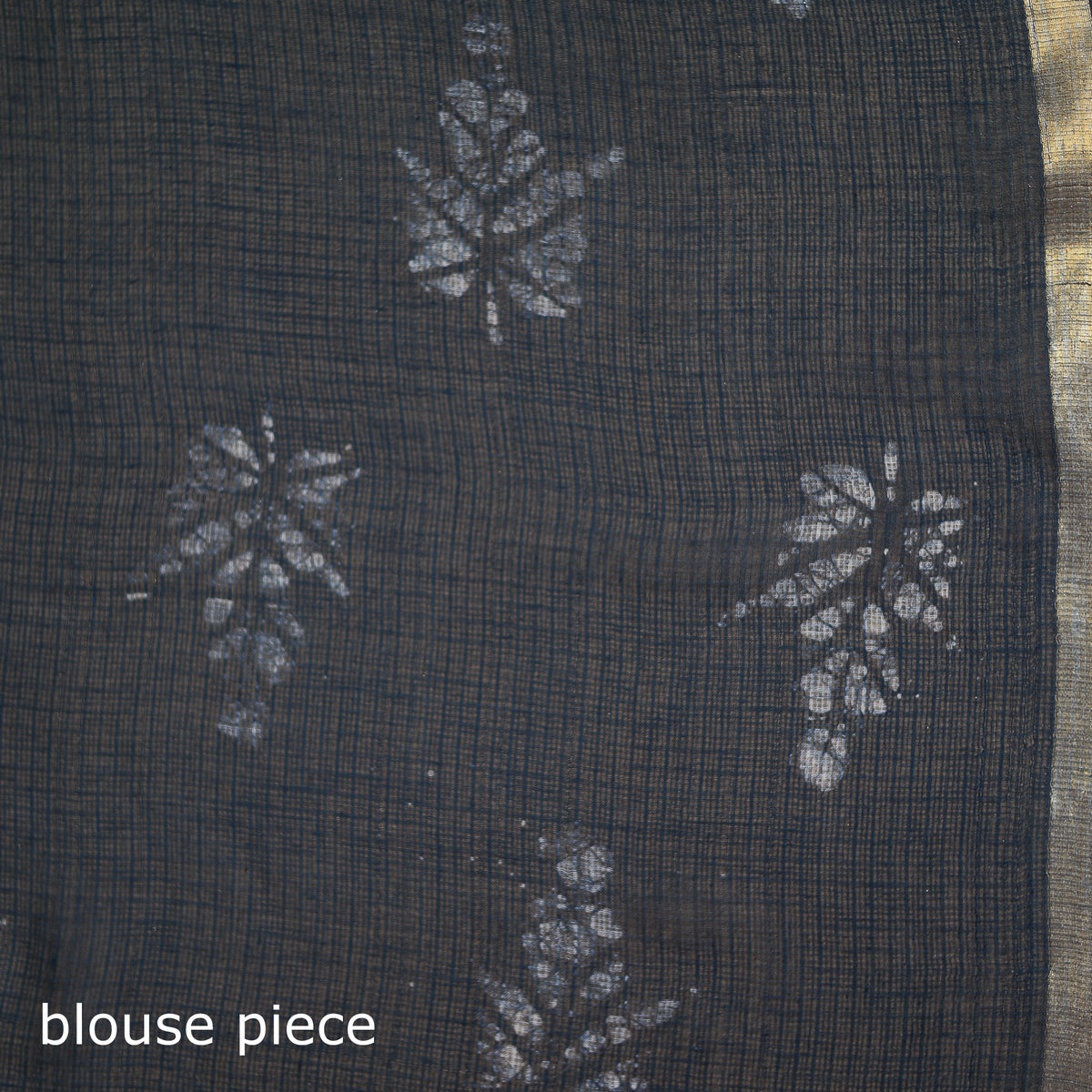 Batik hand block print kota doria cotton saree