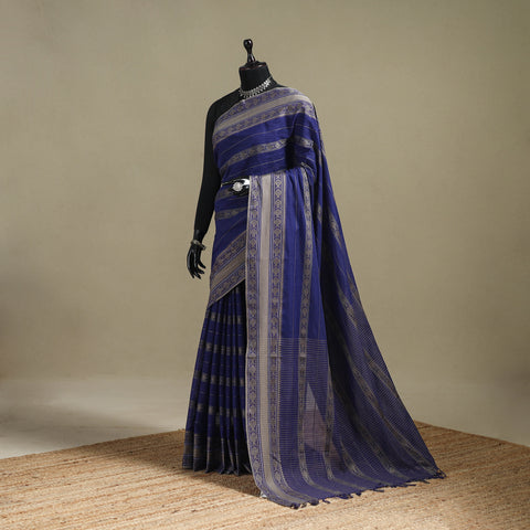 Green - Bengal Handwoven Cotton Begumpuri Saree 04
