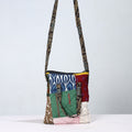Multicolor Handmade Quilted Cotton Patchwork Sling Bag 17