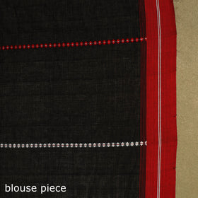 Black - handwoven cotton begumpuri saree 10 - handcrafted