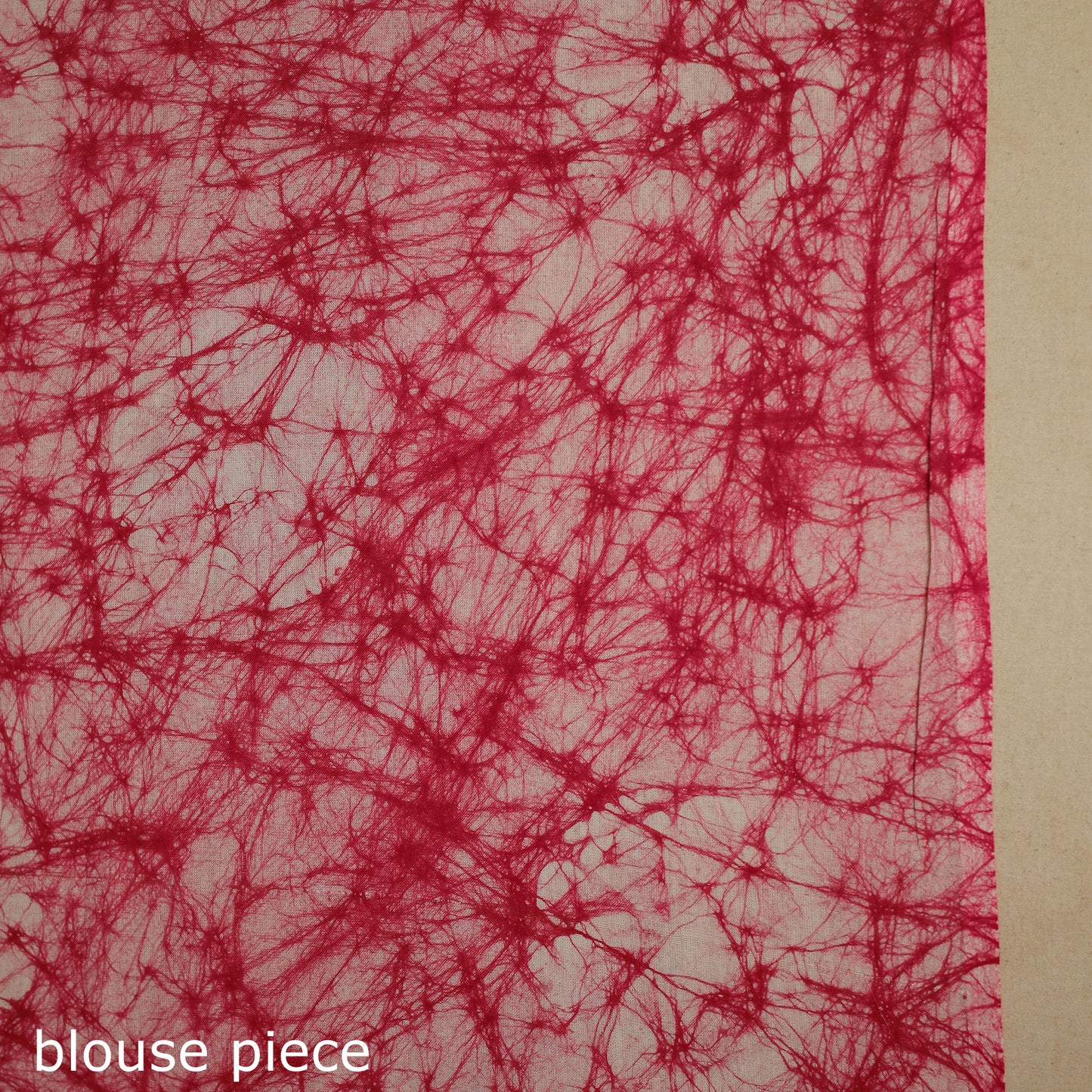 Pink - mul cotton hand batik saree 68 - handcrafted