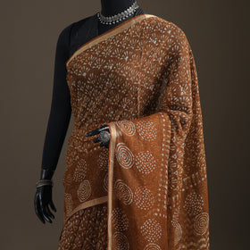 Batik Hand Block Print Kota Doria Cotton Saree 26