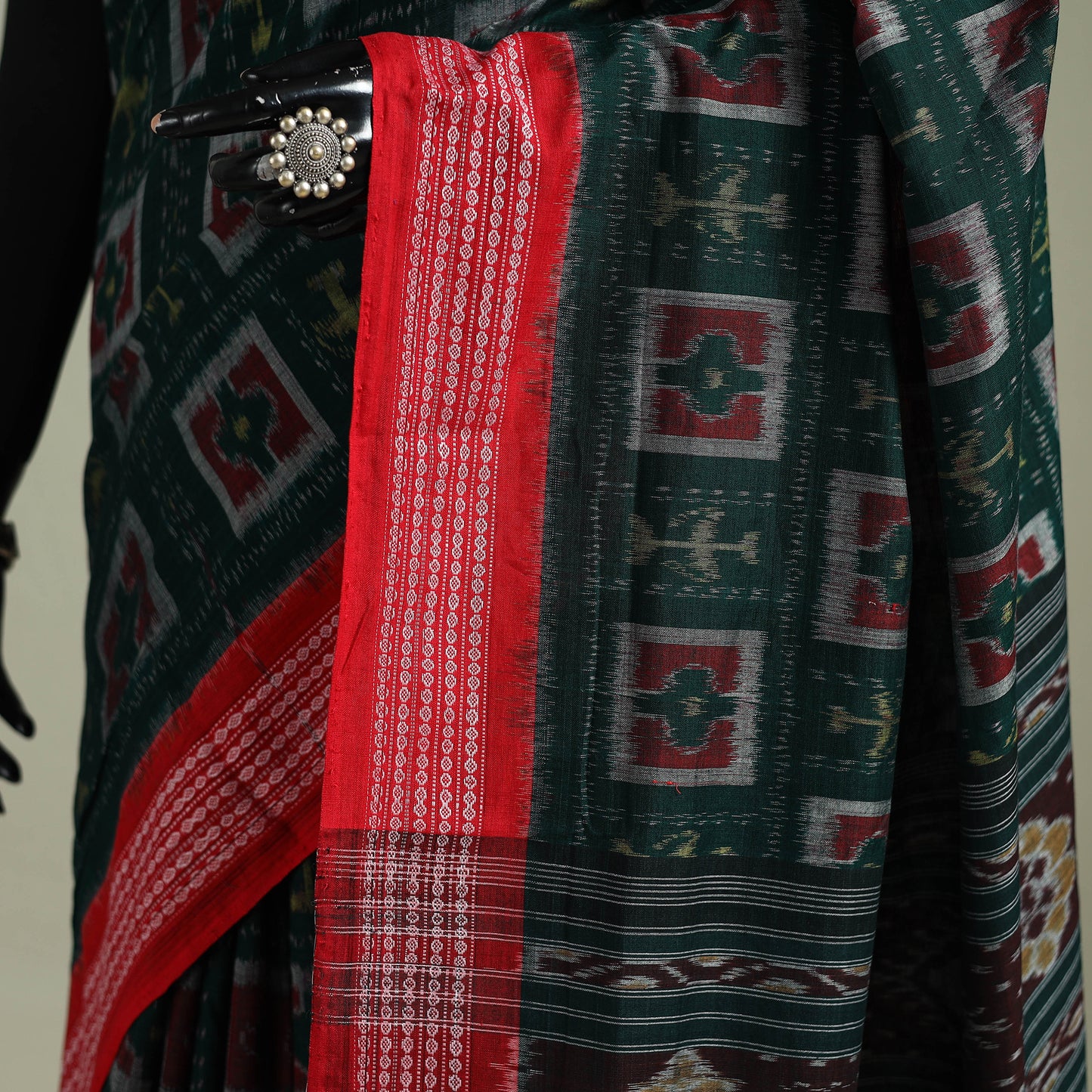 Pure Handwoven Sambalpuri Ikat Cotton Saree 01