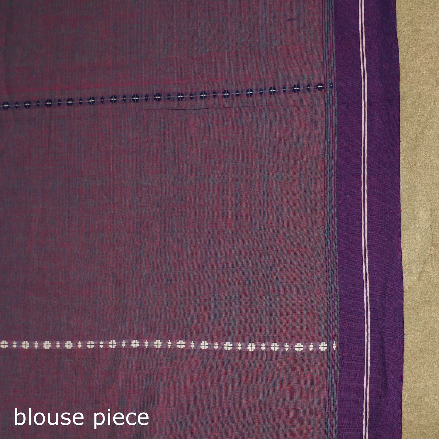 Purple - handwoven cotton begumpuri saree 13 - handcrafted