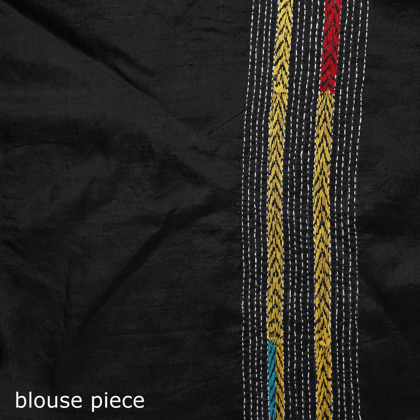 Bengal Hand Embroidered Bangalore Silk Pure Handloom Kantha Saree 09