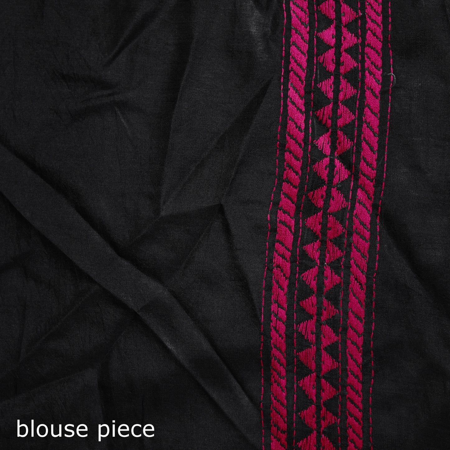 Bengal Hand Embroidered Bangalore Silk Pure Handloom Kantha Saree 10