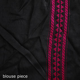 Bengal Hand Embroidered Bangalore Silk Pure Handloom Kantha Saree 10