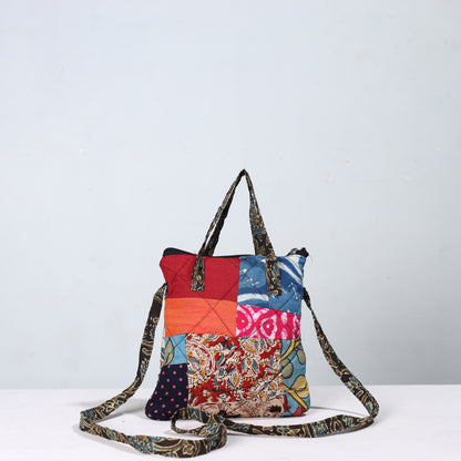 Multicolor - Handmade Quilted Cotton Patchwork Sling Bag 28