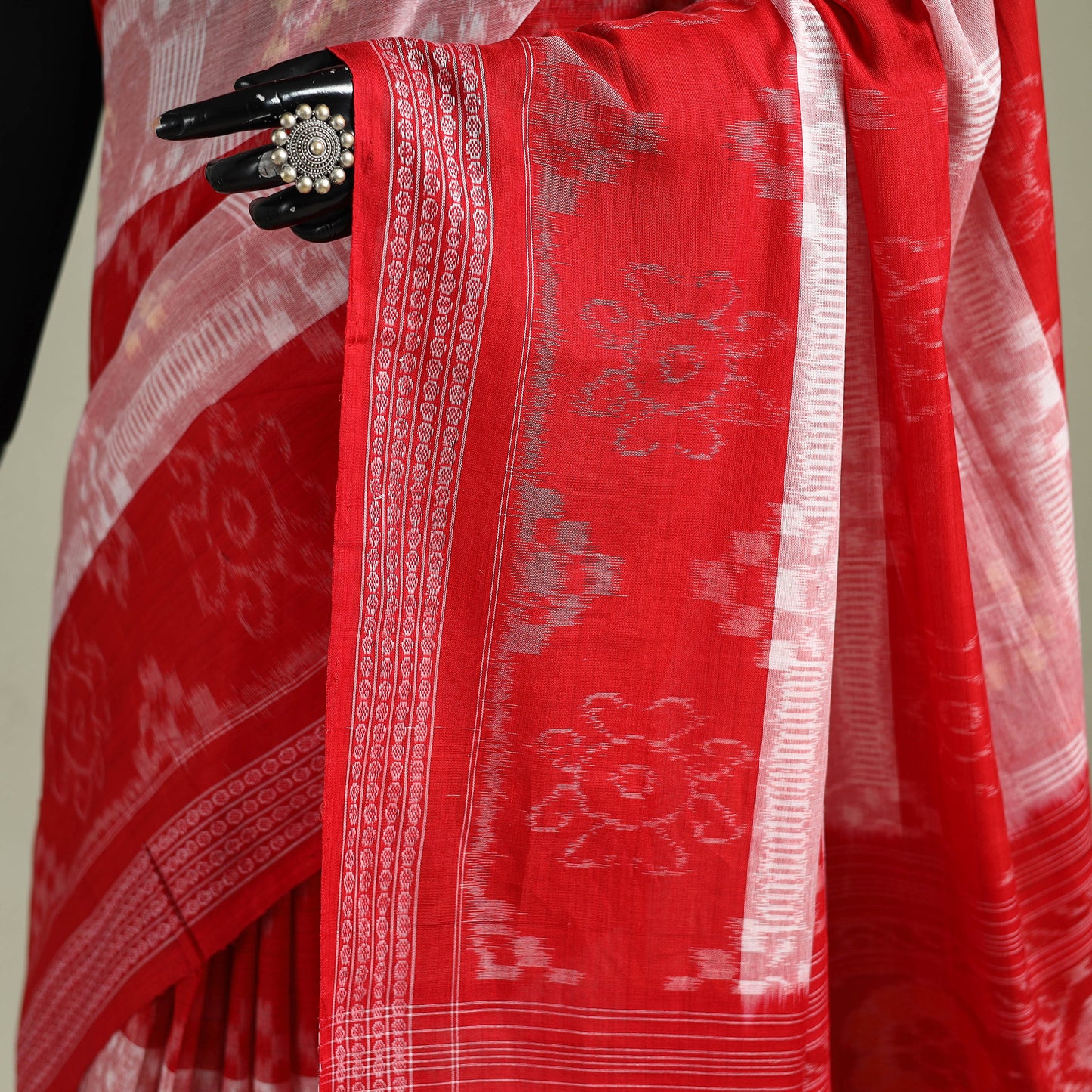 Pure Handwoven Sambalpuri Ikat Cotton Saree 05
