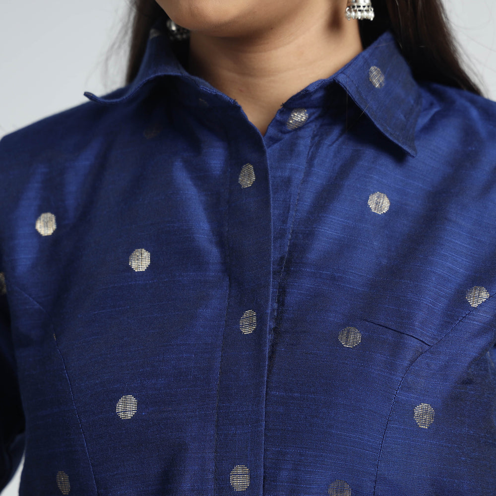 Silk Stitched Blouse
