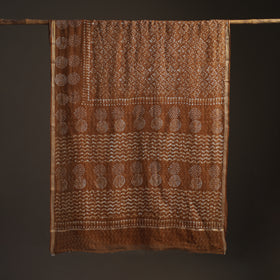 Batik Hand Block Print Kota Doria Cotton Saree 26