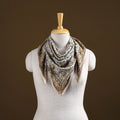 Pedana Hand Block Print Natural Dyed Cotton Kalamkari Scarf 01
