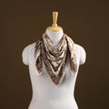 Pedana Hand Block Print Natural Dyed Cotton Kalamkari Scarf 04