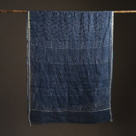 Batik Hand Block Print Kota Doria Cotton Saree 23