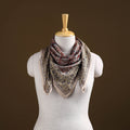 Pedana Hand Block Print Natural Dyed Cotton Kalamkari Scarf 05