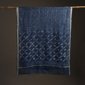 Batik hand block print kota doria cotton saree