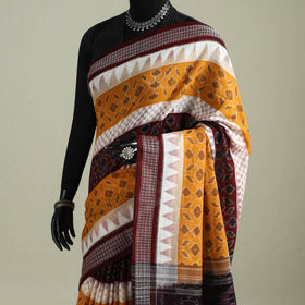 Pure Handwoven Sambalpuri Ikat Cotton Saree 08