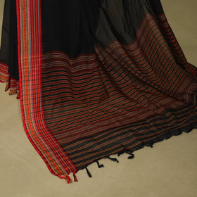 Black - handwoven cotton begumpuri saree 18 - handcrafted