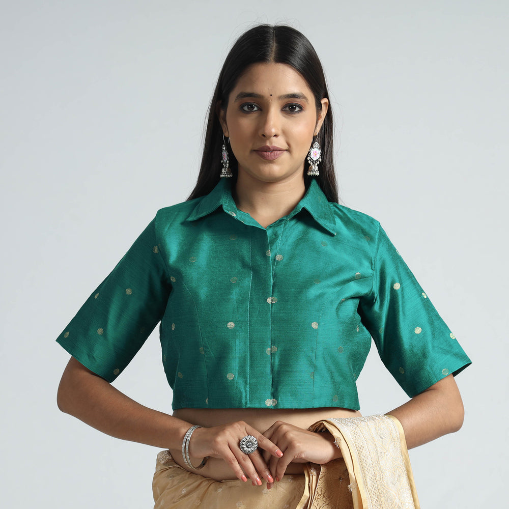 Silk Stitched Blouse
