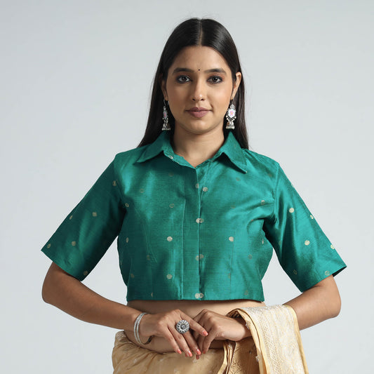 Silk Stitched Blouse
