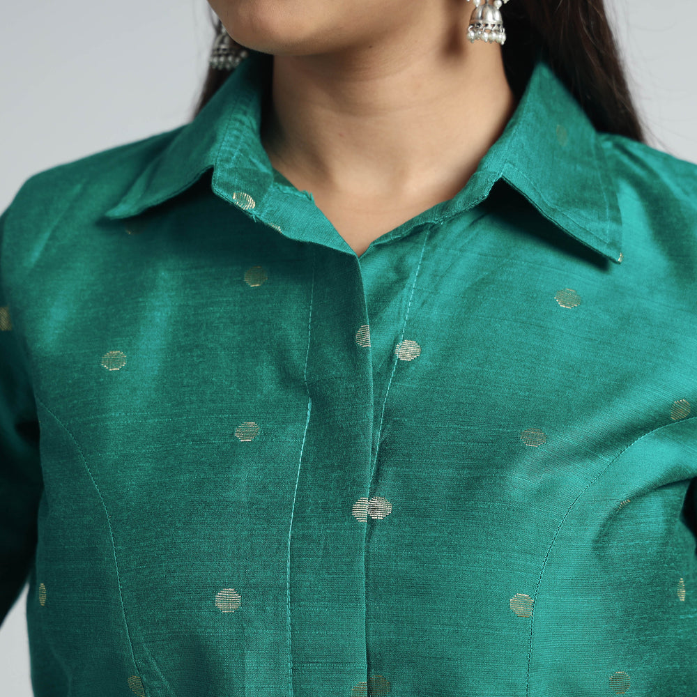 Silk Stitched Blouse
