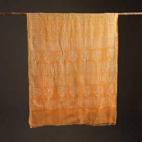 Batik Hand Block Print Kota Doria Cotton Saree 16