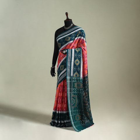 Pure Handwoven Sambalpuri Ikat Cotton Saree 11