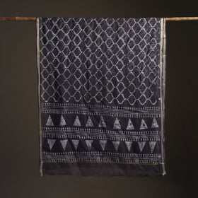 Batik Hand Block Print Kota Doria Cotton Saree 15