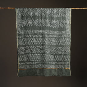 Batik Hand Block Print Kota Doria Cotton Saree 13