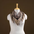 Pedana Hand Block Print Natural Dyed Cotton Kalamkari Scarf 20