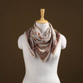 Pedana Hand Block Print Natural Dyed Cotton Kalamkari Scarf 23